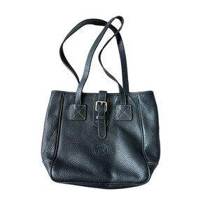 DOONEY & BOURKE Black Pebble Leather Tote Bag